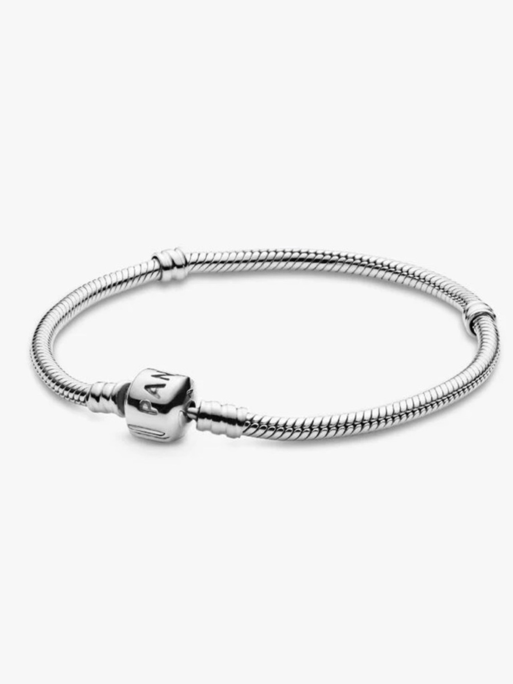 Pandora Moments Barrel Clasp Snake Chain Bracelet